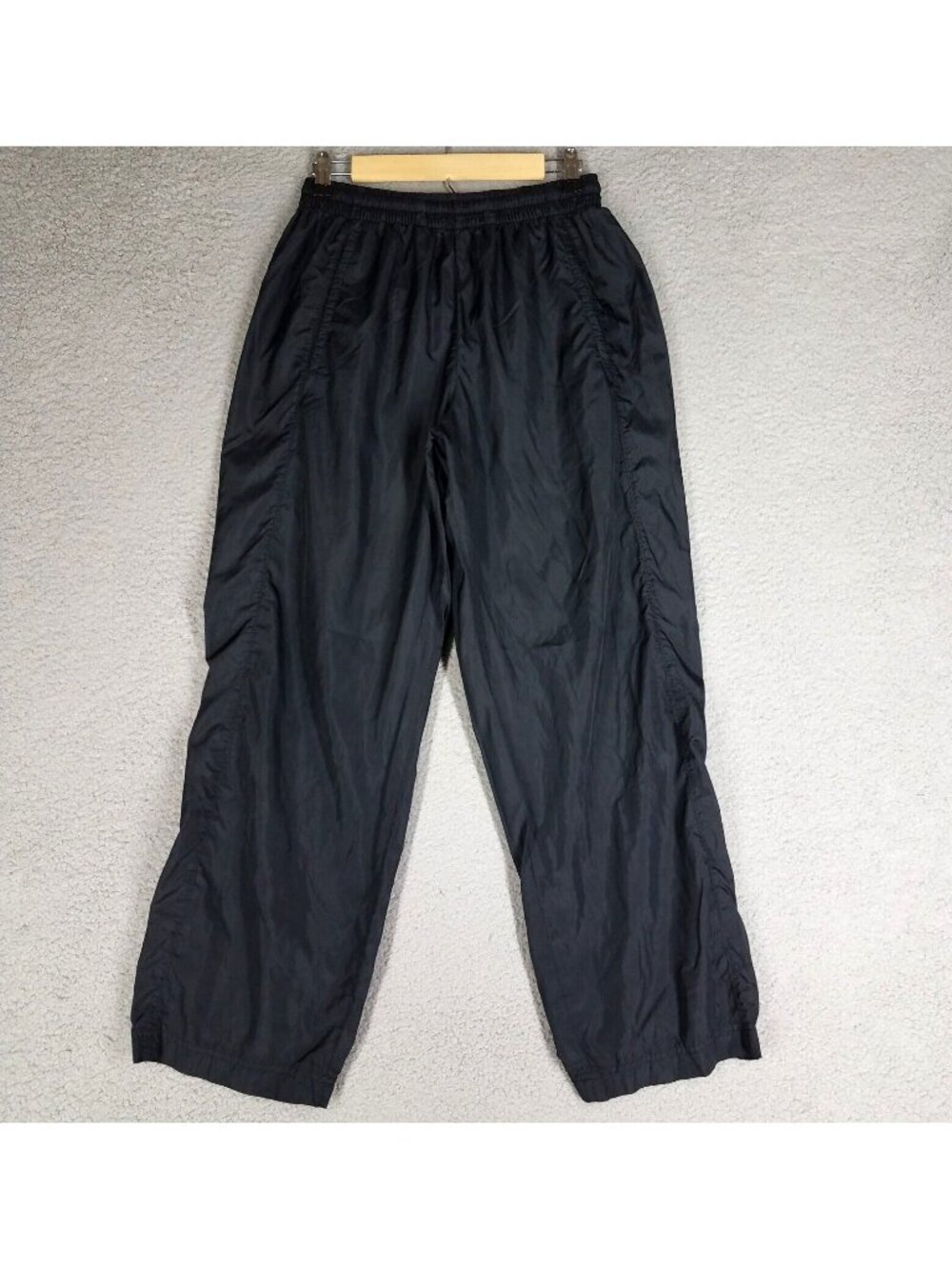 Air Jordan Windbreaker Pants Adult Medium Black Basketball Baggy Pull On Men's